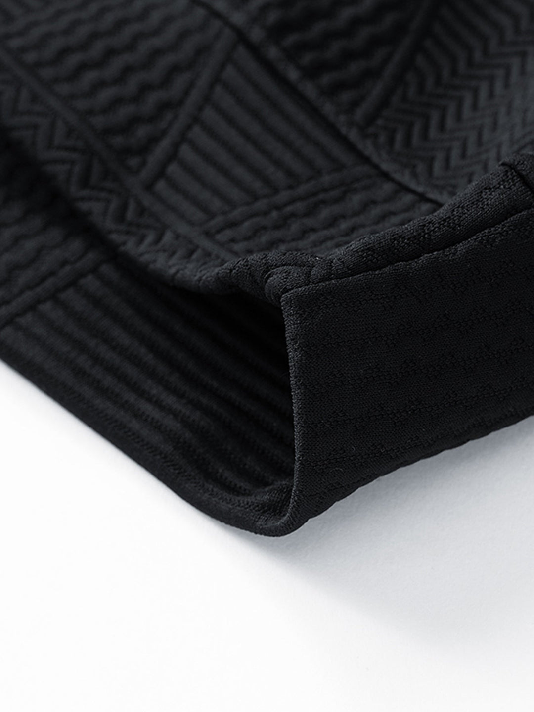 Relax Fit Geometric Jacquard Sweatshirt