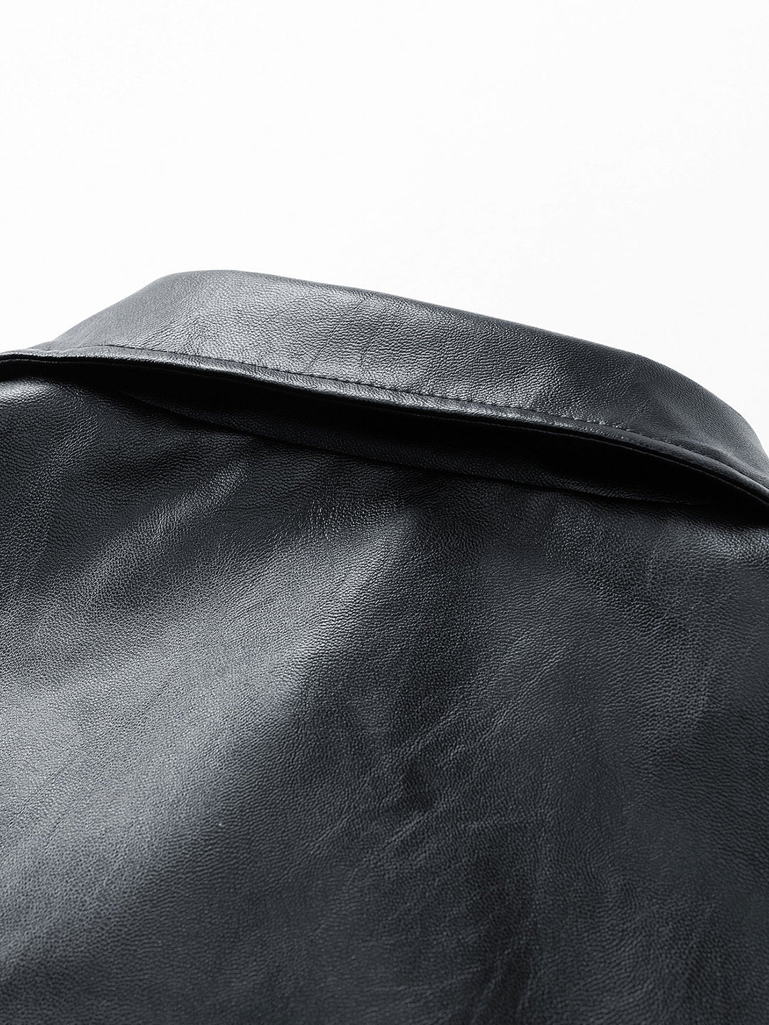 Zipper PU Leather Jacket