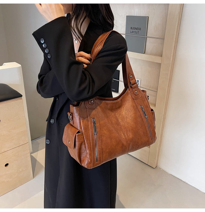 NOEMIE™ - Classic Leather Tote Bag