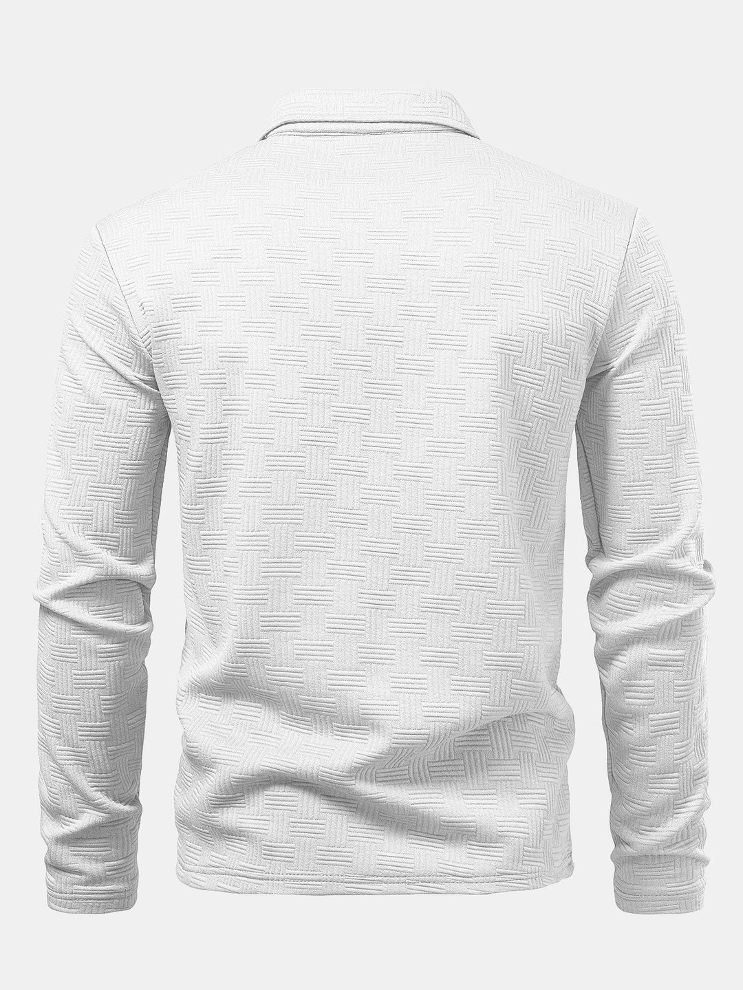 Long Sleeve Stripe Polo Shirt