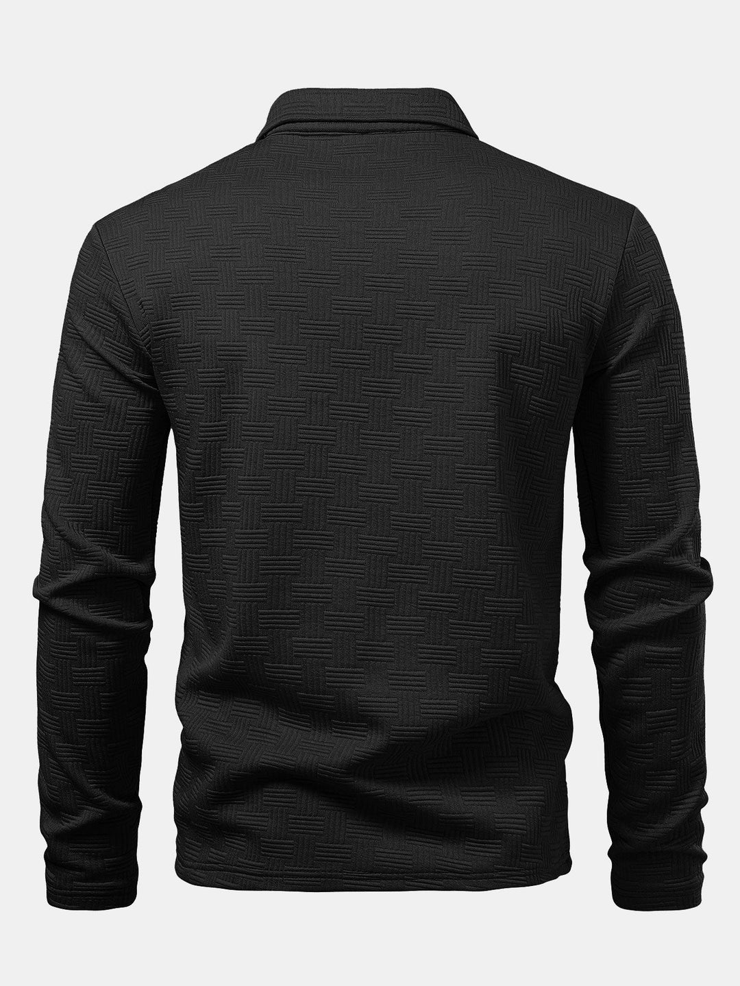 Long Sleeve Stripe Polo Shirt