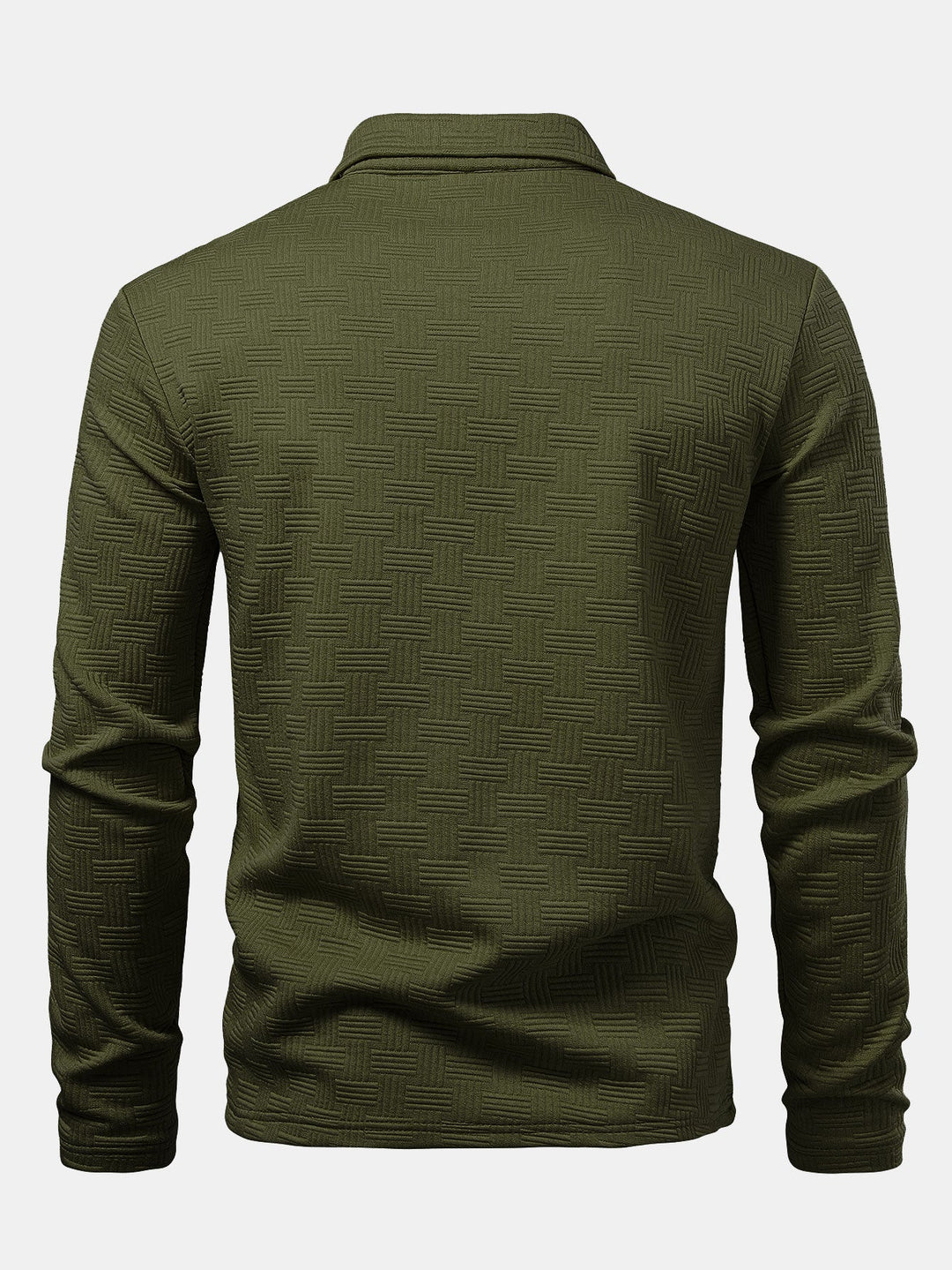 Long Sleeve Stripe Polo Shirt