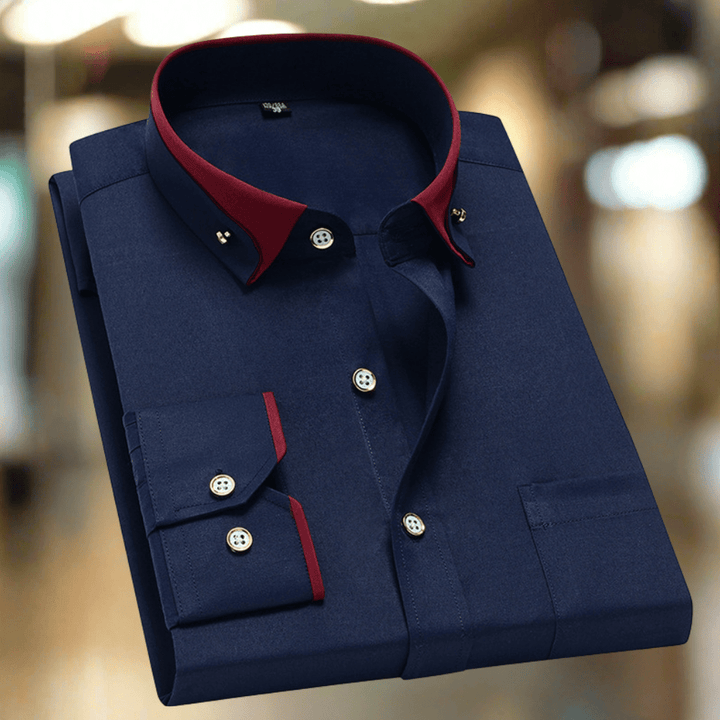 Adalbert | Classic cotton shirt with long sleeves