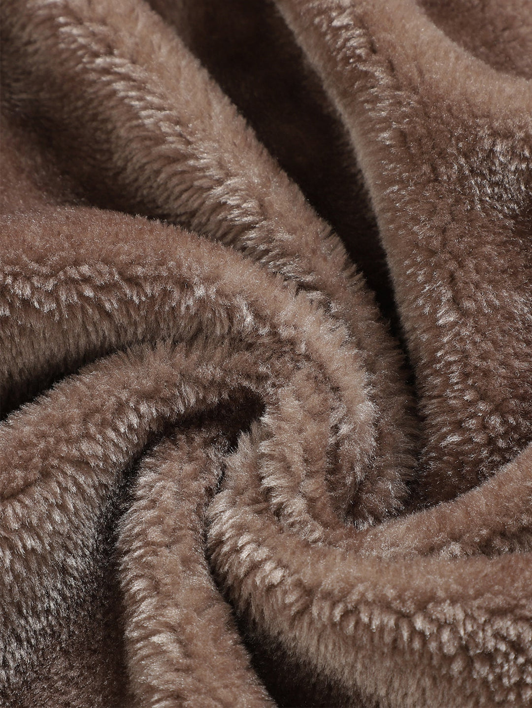 Faux Fur Lined Long Line PU Leather Coat