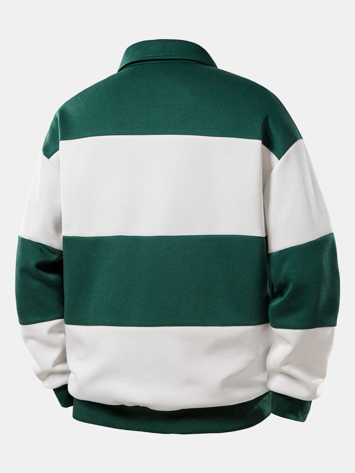 Relax Fit Color Block Polo sweatshirt
