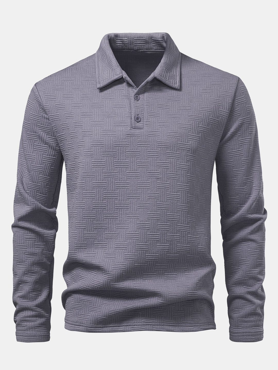 Long Sleeve Stripe Polo Shirt