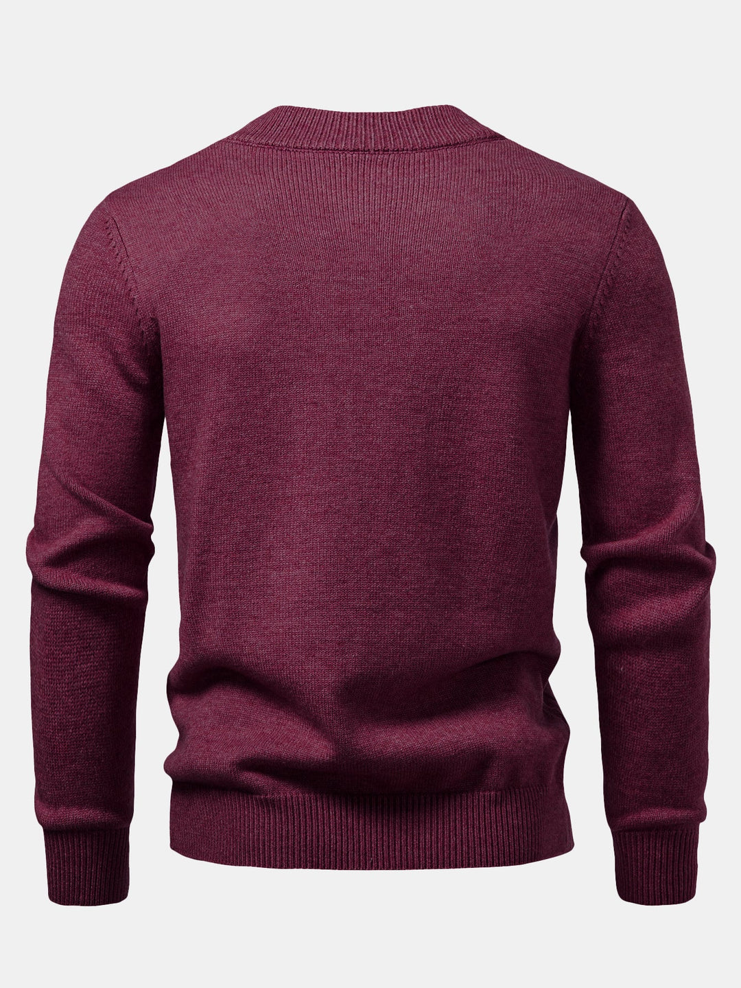 Heavyweight Geometric Jacquard Mock Neck Sweater