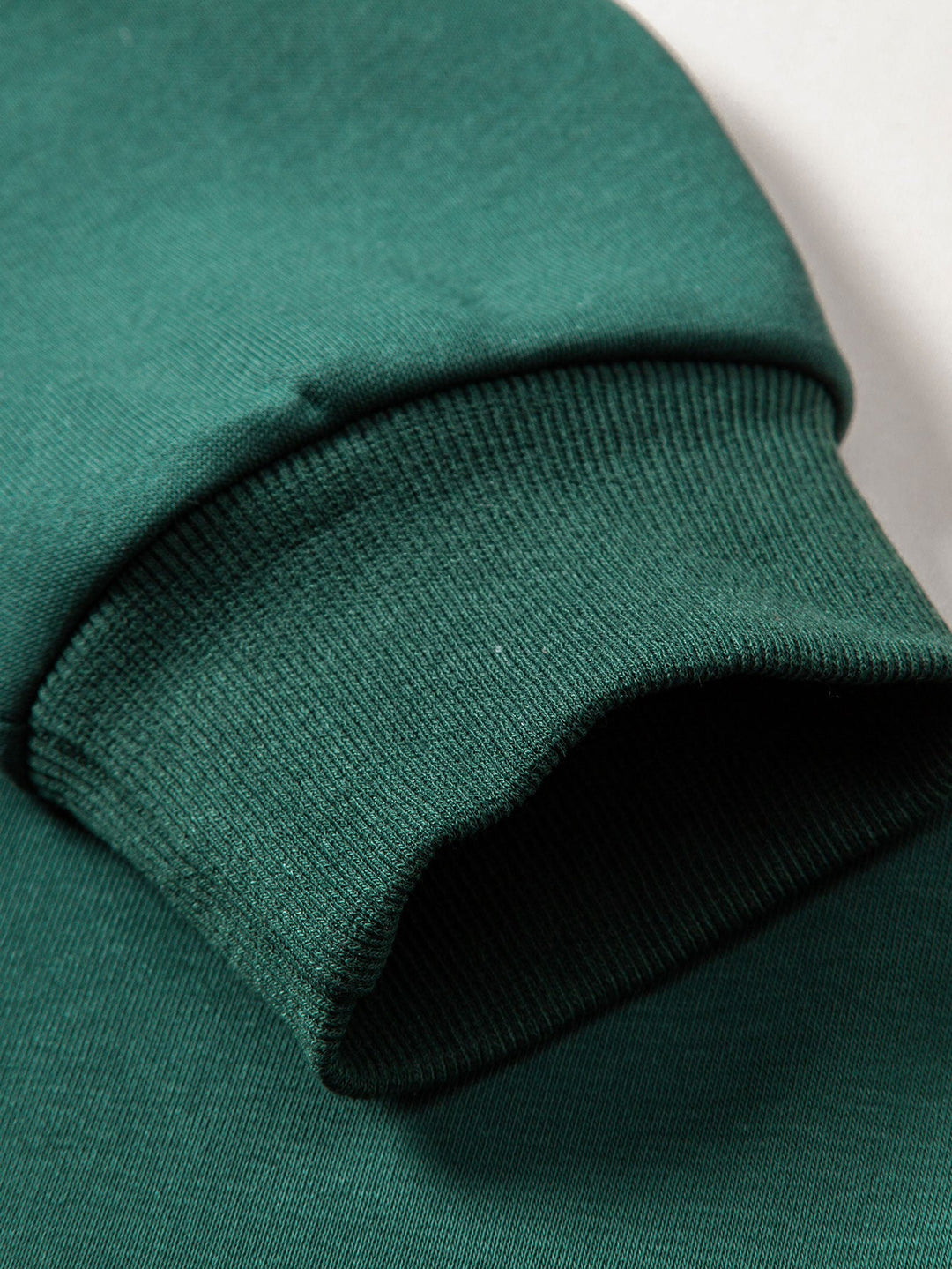 Relax Fit Contrast Color Quarter Zip Sweatshirt