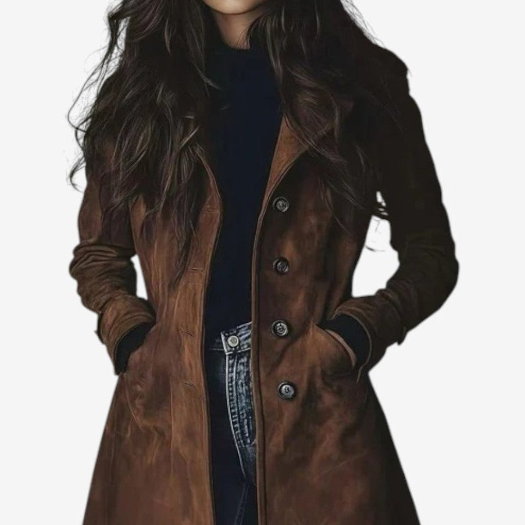 Sygrid™ | Elegant Long Coat for Timeless Warmth & Style