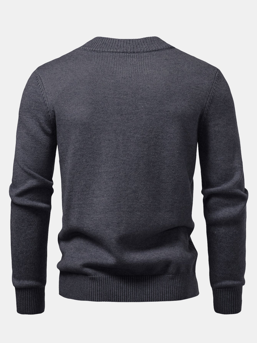 Heavyweight Geometric Jacquard Mock Neck Sweater