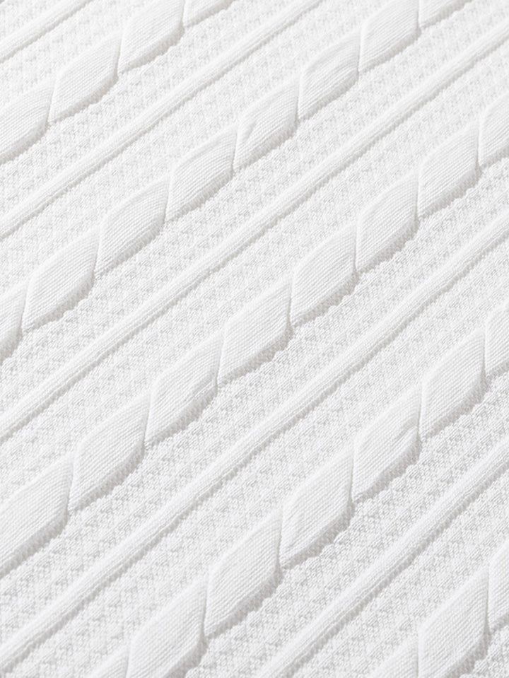 Relax Fit Twist Jacquard Crew Neck Sweatshirt