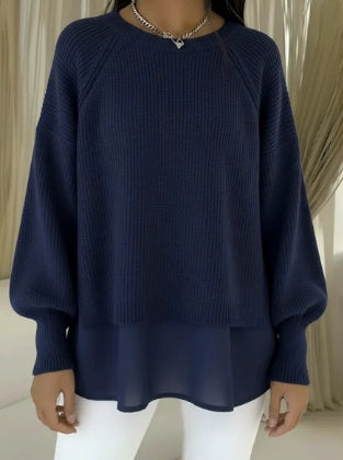 Adelyn | Layered Knit Sweater