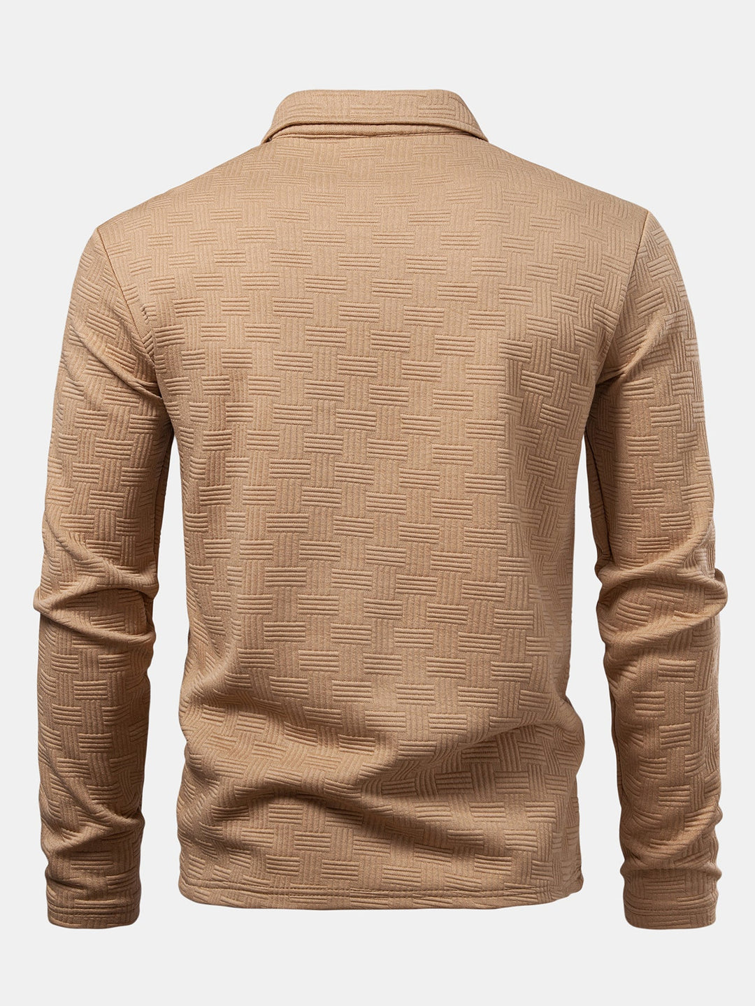 Long Sleeve Stripe Polo Shirt