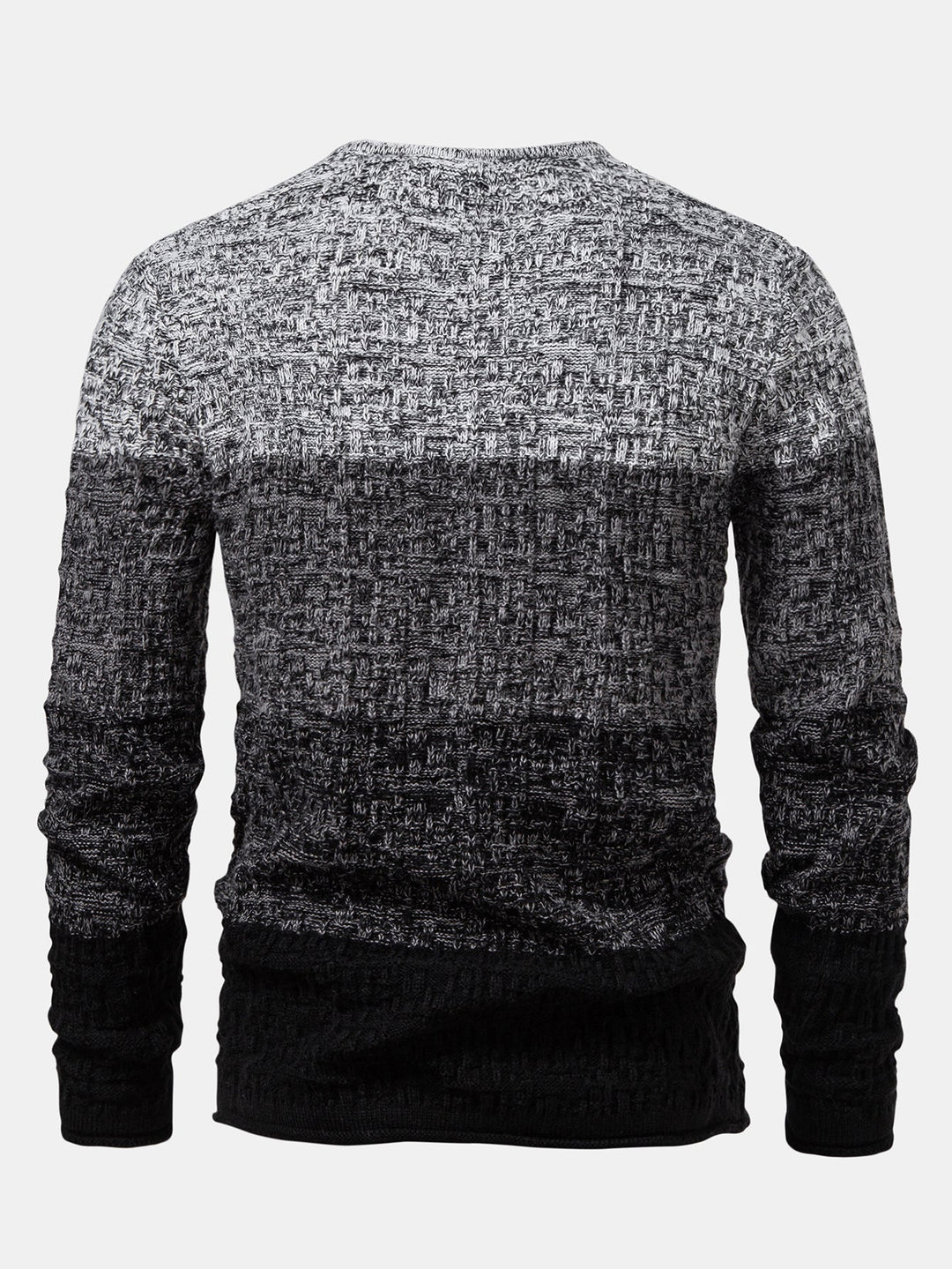 Contrast Crew Neck Knit Sweater