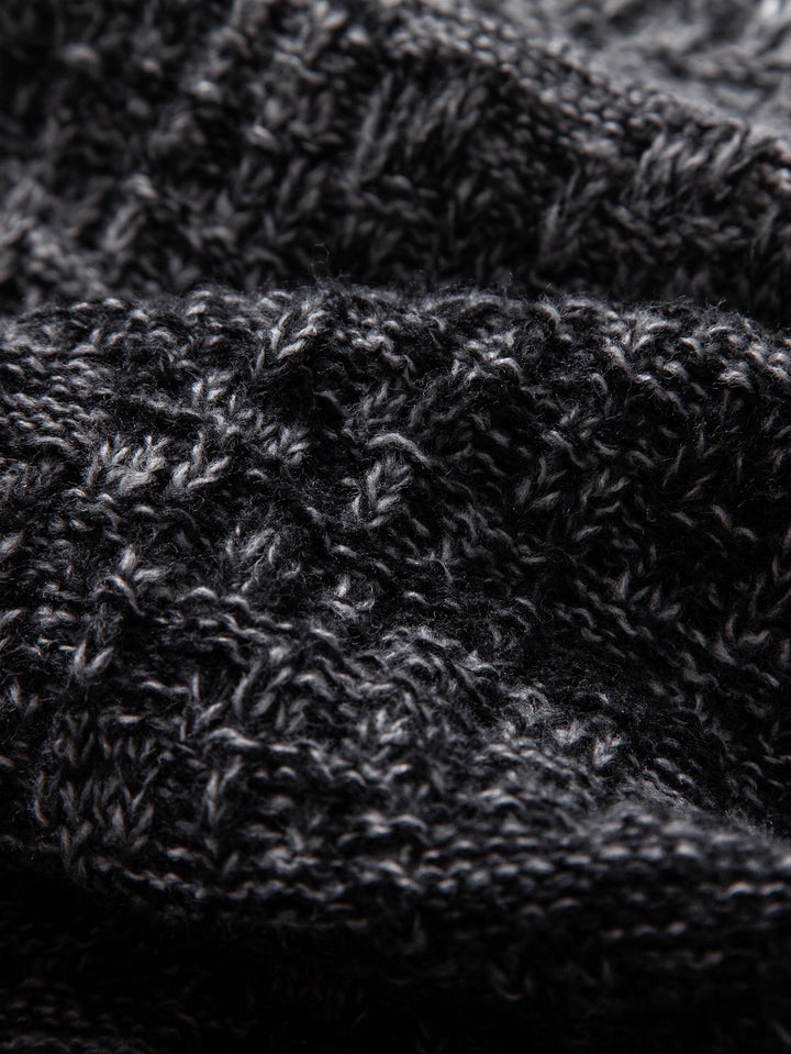 Contrast Crew Neck Knit Sweater