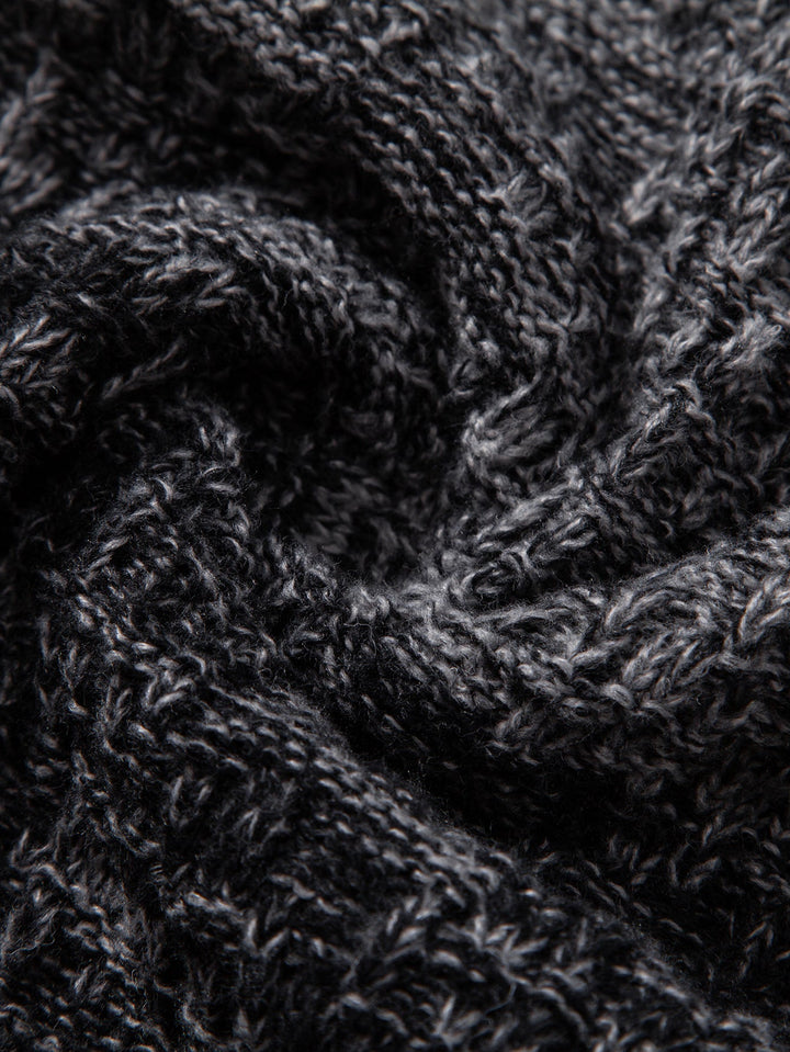 Contrast Crew Neck Knit Sweater