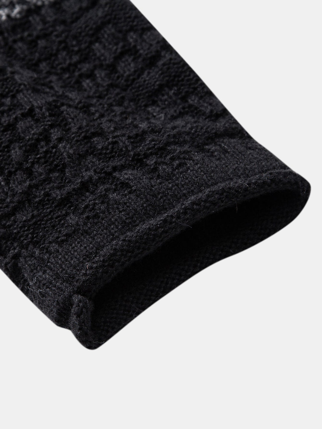 Contrast Crew Neck Knit Sweater