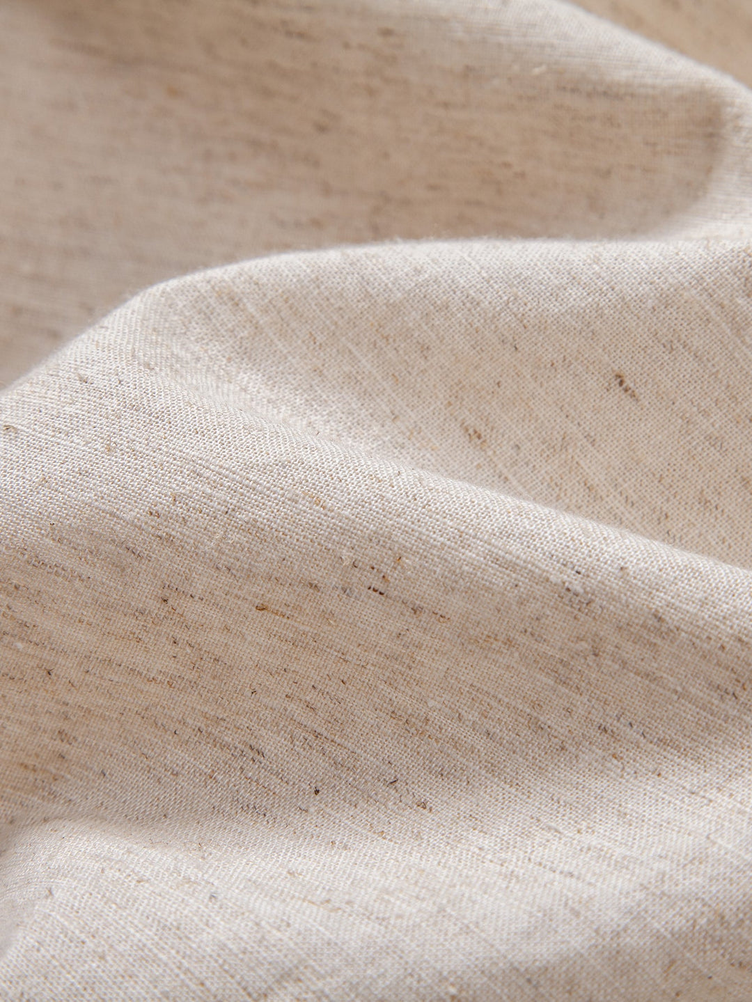 Long Sleeve Linen Cotton Blend Shirt With Pocket