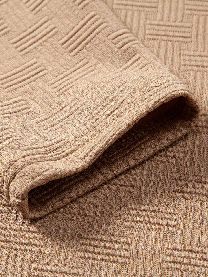 Long Sleeve Stripe Polo Shirt