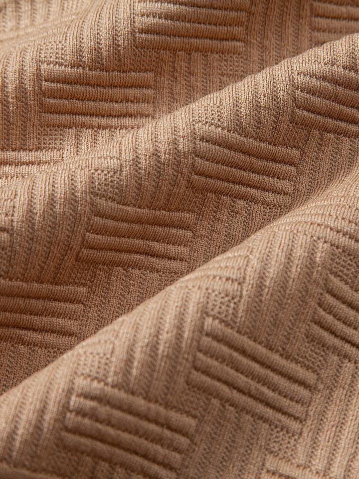 Long Sleeve Stripe Polo Shirt