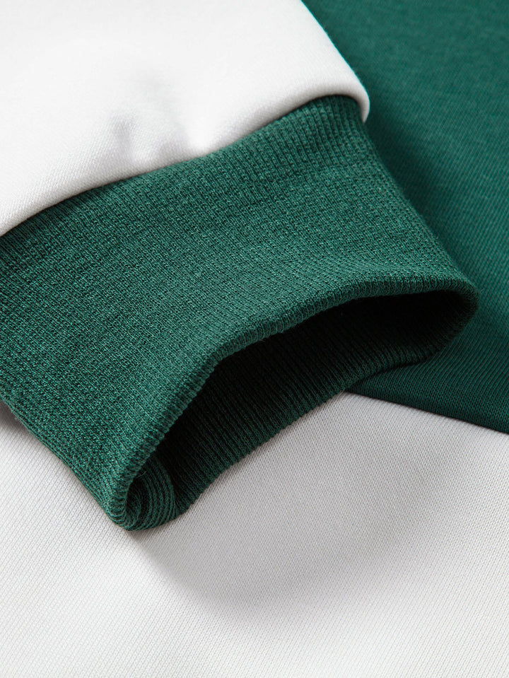 Relax Fit Color Block Polo sweatshirt