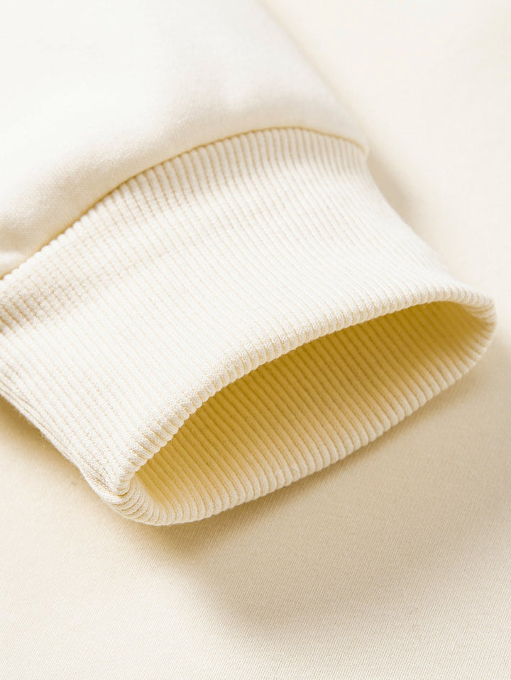 Relax Fit Contrast Polo Sweatshirt