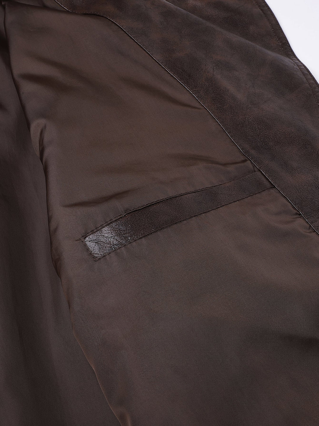 Long Line PU Leather Trench Coat