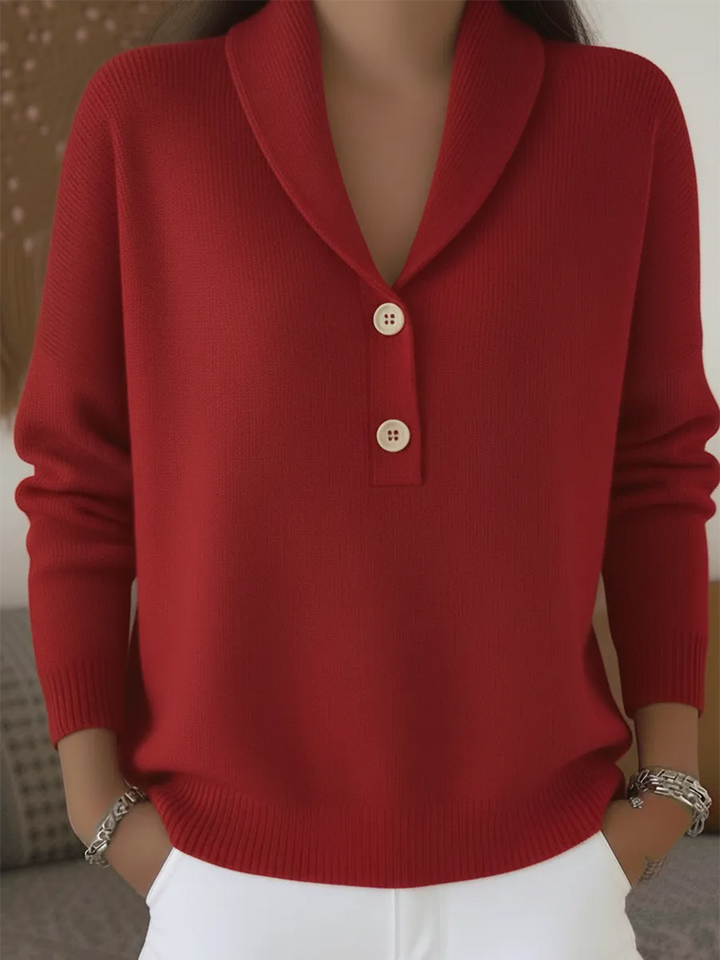 Lenorah | Collar Button Sweater