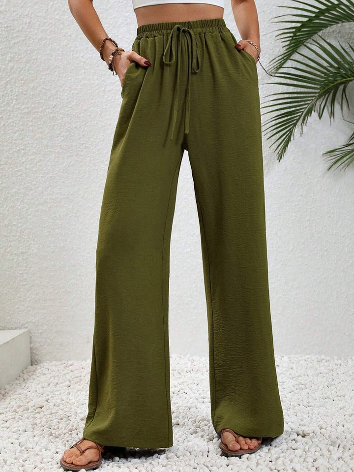 NIKU™ - Casual Wide Leg Drawstring Pants