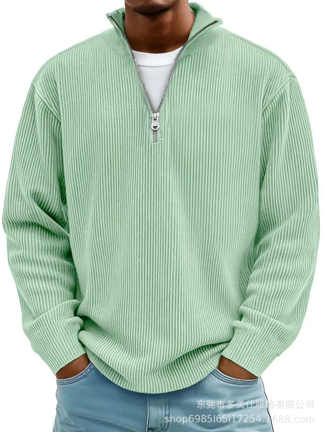 Calix™ | Modern men's jumper with half zip