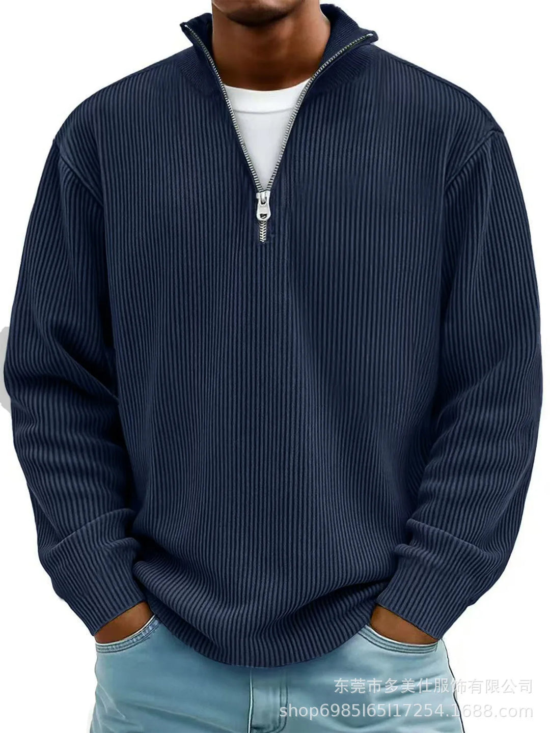Calix™ | Modern men's jumper with half zip