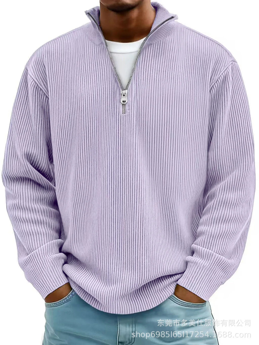 Calix™ | Modern men's jumper with half zip