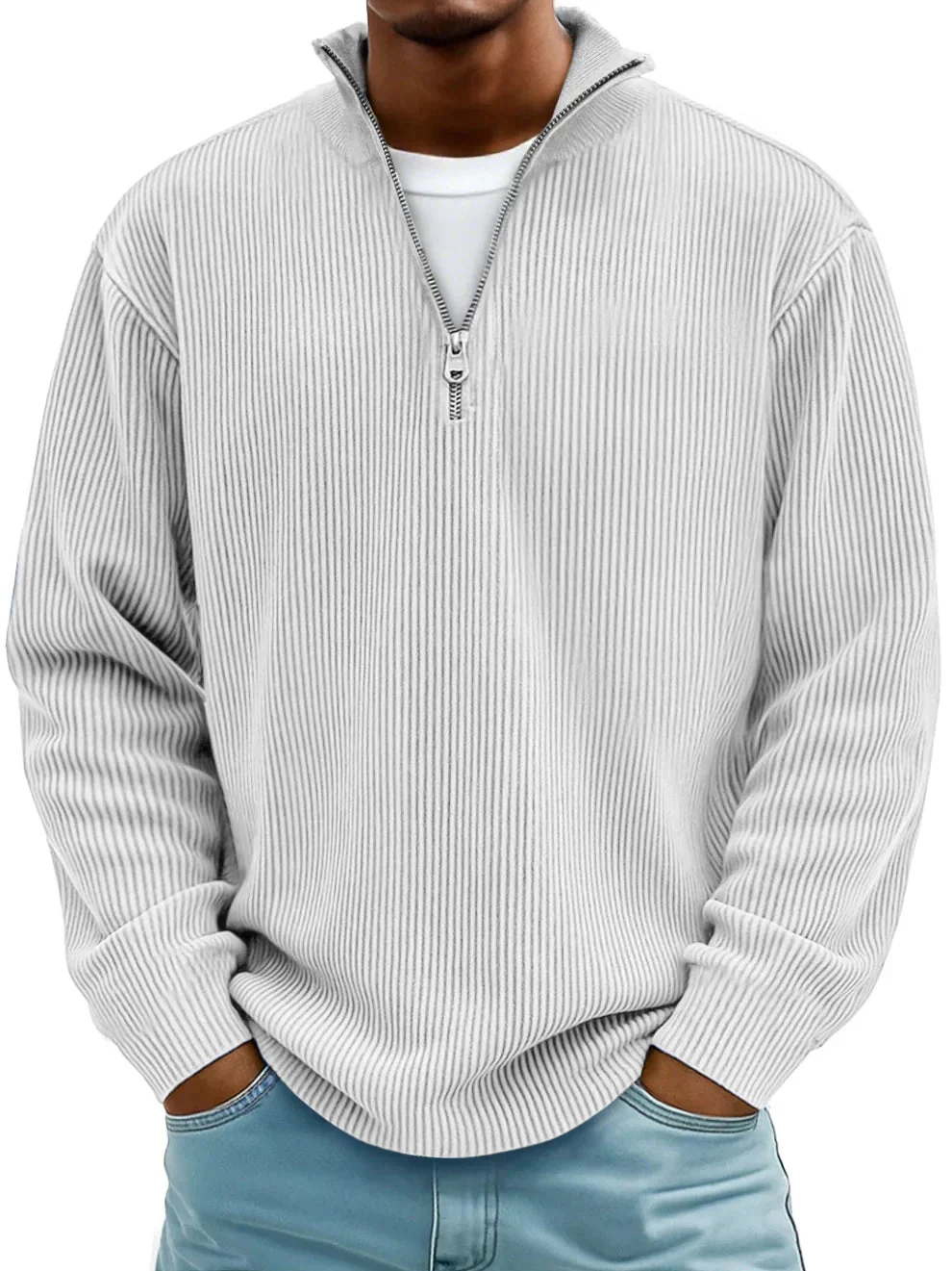 Calix™ | Modern men's jumper with half zip