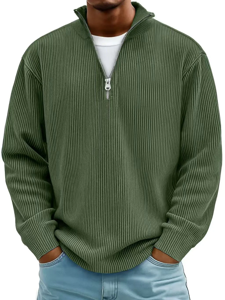 Calix™ | Modern men's jumper with half zip